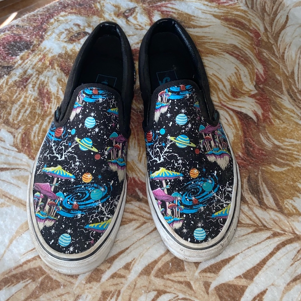 Vans Slip-On Cosmic Glow Skate Shoe - Black